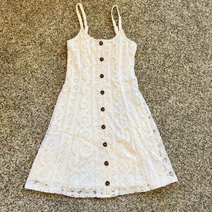 Aeropostale Women’s White Lace Summer Dress (Size XS)